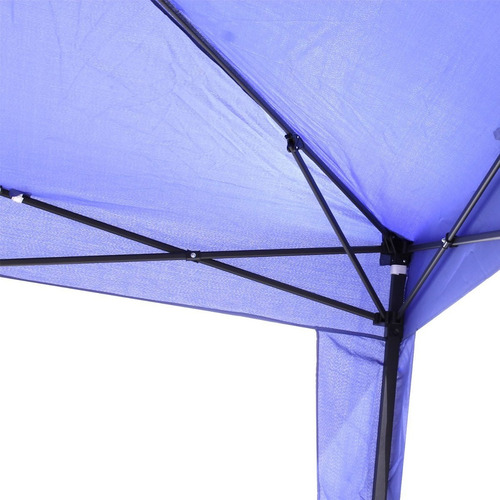 Gazebo De Alumínio Articulado Dobrável 3x3m Azul Escuro