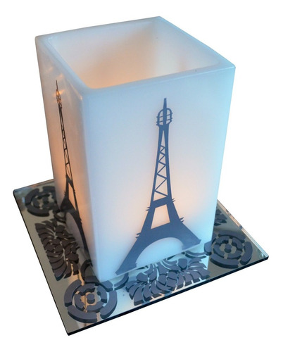 10 Centros De Mesa Xv Años Torre Eiffel Plata