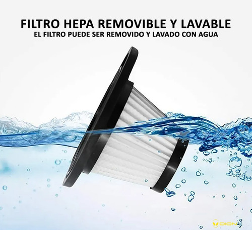 Imagen 4 de 7 de Aspiradora De Mano Portatil Para Automovil Hogar Seco Humedo
