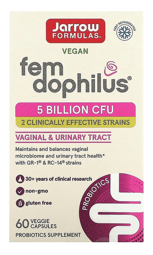 Jarrow Formulas Fem Dophilus 5000 Millones De Ufc 60caps Sfn