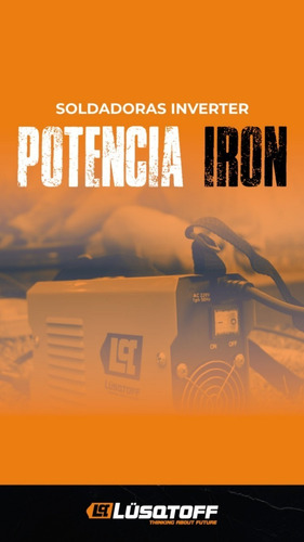 Soldadora inverter Lüsqtoff Iron-100 naranja y negra 50Hz/60Hz 220V