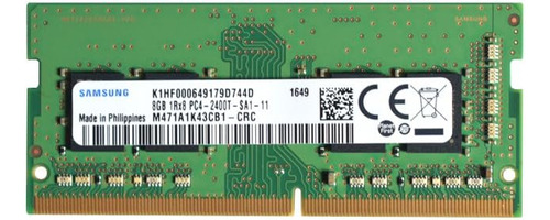 Pc Samsung Ddr4 8 Gb, 2400 Mhz, Sodimm 260 Pines, Cl 17, 1,2