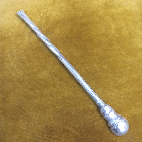 Bombilla De Plata Antigua Sellada Y Probada Criolla Colonial Plata (Usado)