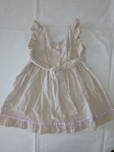 Vestido De Beba De Pana 18 Meses Impecable (Usado)