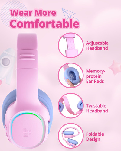 Auriculares Bluetooth Tronsmart Kh03 Para Niños Con Cancelac