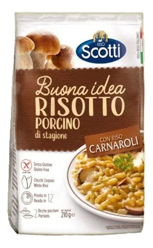 Risoto de cogumelos Carnaroli Scotti sem Tacco 210 Gr.