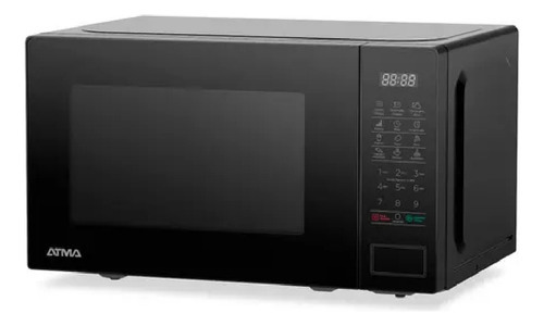 Imagen 2 de 2 de Microondas Digital Atma Matdb20cn Negro 20 Lts 700w