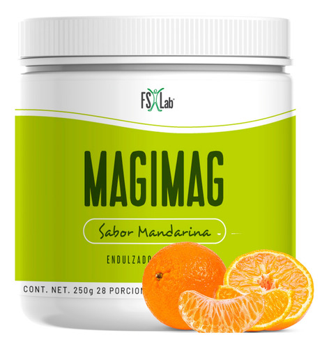 Magimag Citrato De Magnesio En Polvo Naturalslim Fs Lab Sabor Mandarina