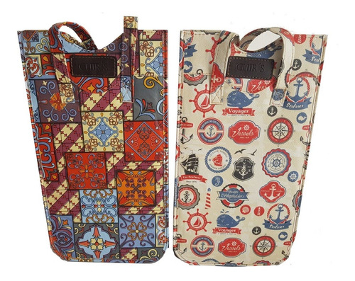 Matera Con Asa, Estilo Cartera Para Termo Y Mate Eco Cuero