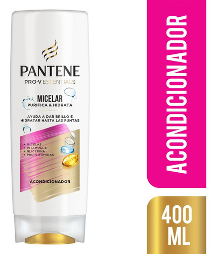 Acondicionador Pantene Pro-v Miracles Micelar X 400 Ml