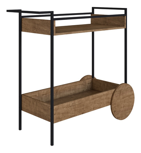 Mueble Artesano Tipo Carro Bar Industrial 27853-vn