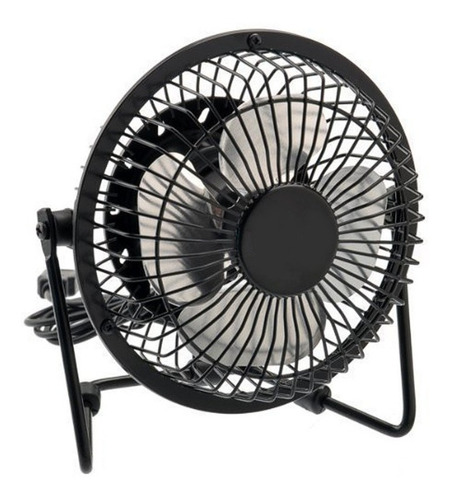 Ventilador De Mesa Usb Portátil De 20cm Metálico / Ajustable