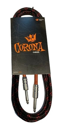 Cable Plug Plug Corona 102 3mts Textil Guitarra Bajo