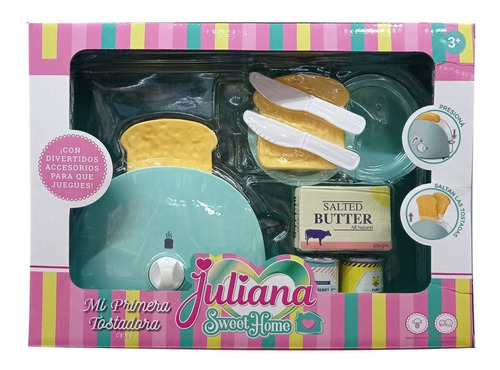 Juliana Mi Primera Tostadora Sweet Home Con Acc Mt3 Jul007