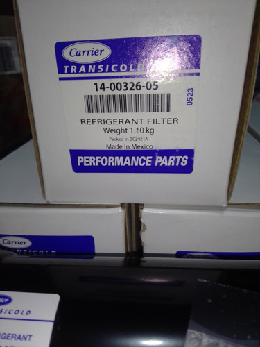 Filtro Deshidratador Carrier 14-00326-05 Transicold