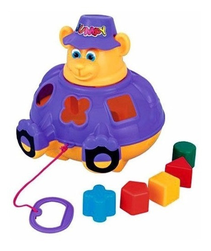 Ursinho Didático Peças Para Encaixar Urso Jumpy Calesita 702