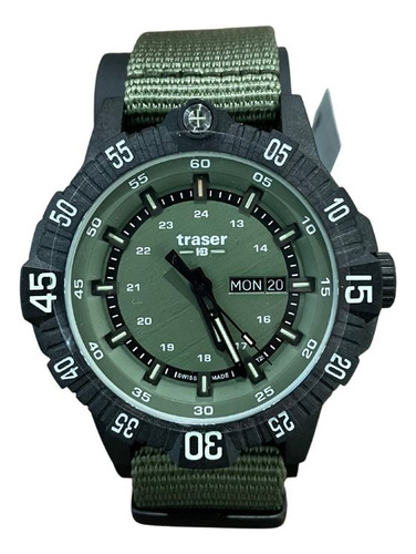 Reloj Traser Táctico Militar Color Verde Para Soldado/piloto