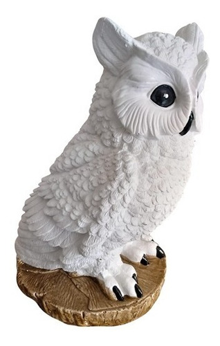 Estatueta De Coruja Para Sala E Escritório Prateleira Nincho