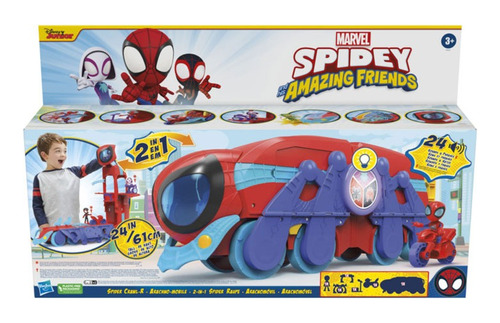 Juego 2 En 1 Spidey And His Amazing Friends Spider Craw-r Hq