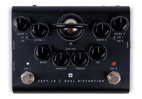 【一部予約販売】 Pedal Distortion Dual 10 Dept. Blackstar preto efeito de ギター