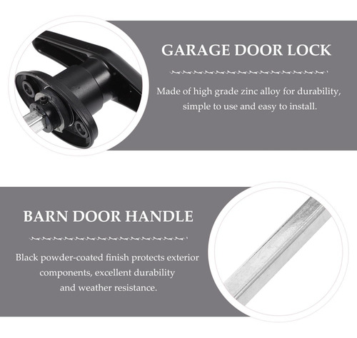 Lock Tailed T -handle Para Puertas De Garaje: Mecanismo De B