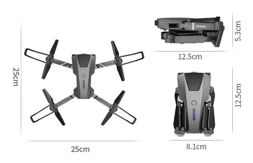 Drone Giime P5 Pro, Para Evitar Obstáculos, Hd, Wifi, 3 Bate