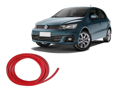 Friso Vermelho Grade Vw Gol Voyage Saveiro G7 2016 2017