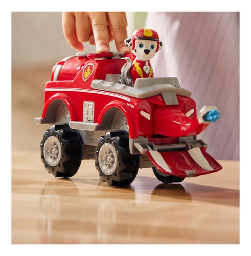 Paw Patrol Jungle Pups - Vehiculos Trasformables De Animales Marshalls Elephant Vehiculo Rojo