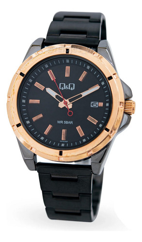 Reloj Q&q Qyq Hombre Casual A472j422y Calendario + Estuche