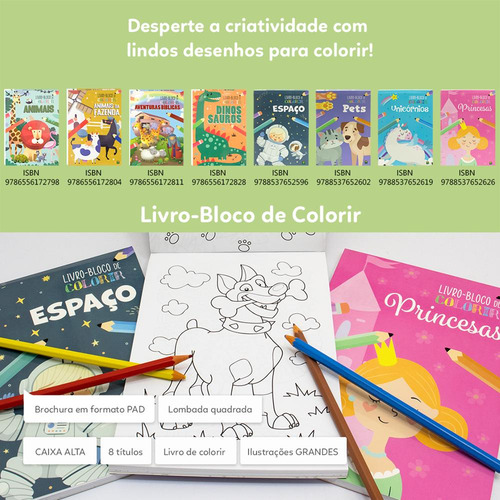 Livro-bloco De Colorir - Pets, De Todolivro. Editorial Brasileitura, Tapa Mole, Edición 1 En Português, 2024