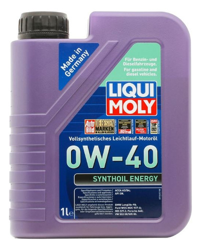 Liqui Moly Synthoil Energy 0w-40 1l