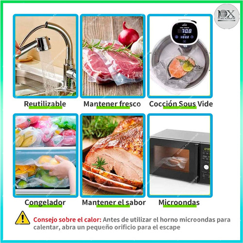 Maquina Para Vacío Negocio Y Hogar + 30 Bolsas + 3 Rollos