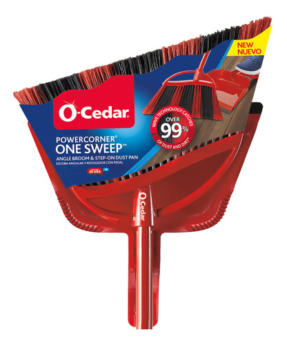 O-cedar Escoba Powercorner One Sweep Con Recogedor Y Mango D