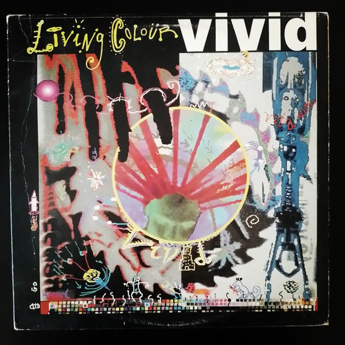 Vinilo Living Colour - Vivid - 1988 - Usa - 1ra Edic. Exc+