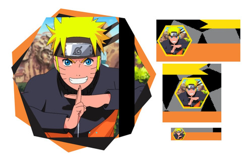 Etiqueta Escolar Naruto Kit Imprimible 