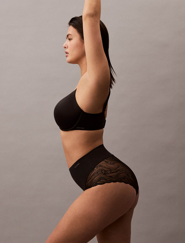 Slips Calvin Klein Negro De Mujer Shapewear Sensual Stretch