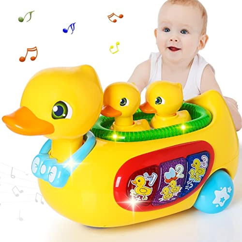 ~? Lacchoufee Baby Toys, Musical Duck Crawling Baby Toys For