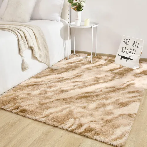 Alfombra Twinnis Super Soft Shaggy De 150 X 240 Cm, Color Be