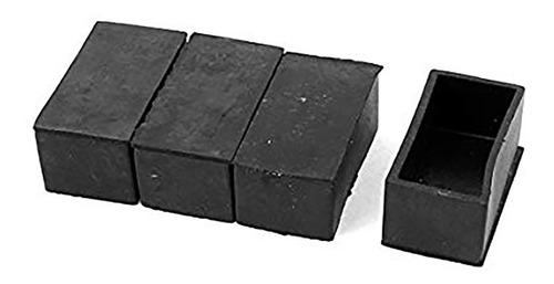 Ponteira De Borracha Pé Externo Mesa 50x150mm - Kit 4 Peças