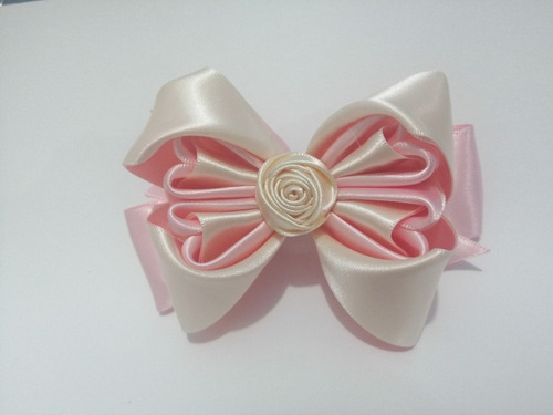 Moño De Listón Para Cabello (color Rosa)