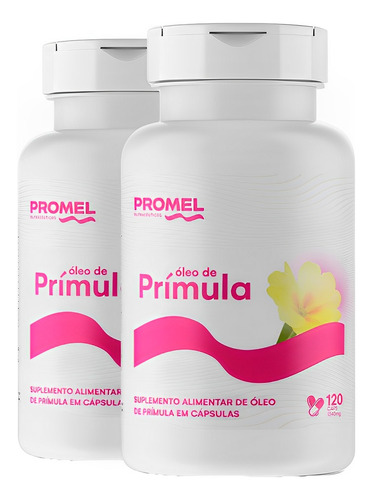 Óleo De Prímula 1340mg Promel 120 Cápsulas 2un Sabor Sem Sabor