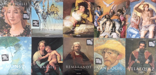 Lote X 10 Biblioteca Taschen Rafael Goya Van Gogh Arte