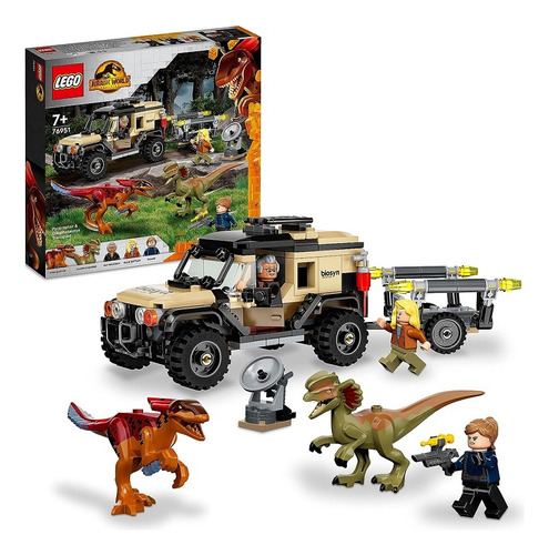 Lego 76951 Jurassic World Pyrorraptor, El Dilofosaurio 254pz