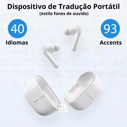 Tradutor de fones de ouvido Timekettle M2 fones de ouvido - (93 idiomas e  sotaques) + ouvir música e chamadas de voz
