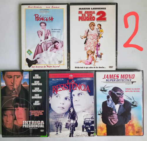 Lote Dvds Cinco Por Doscientos Original Dvd (Usado)