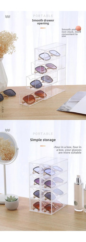 Kl E, Caja Almacenamiento Apilable For Gafas Acrílicas