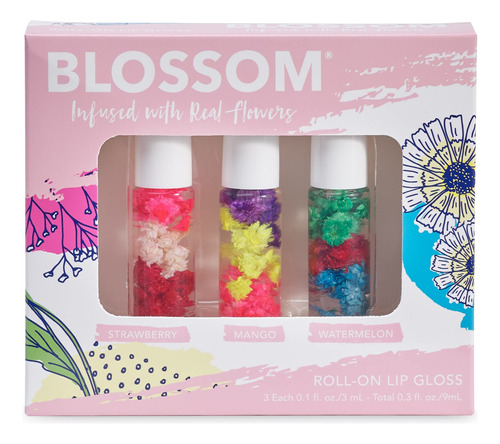 Blossom Brillo De Labios Perfumado, Infundido Con Flores Re.