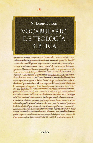 Vocabulario De Teología Bíblica (sin Coleccion) / Alejandro 