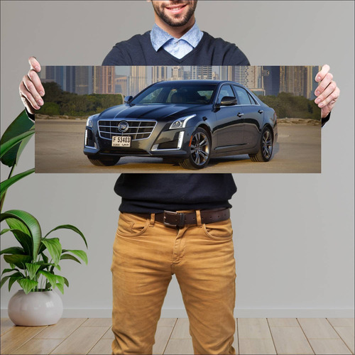 Cuadro 30x80cm Auto 2014 Cadillac Cts 8571 24