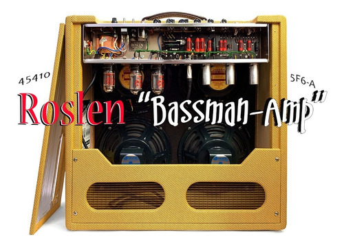 Roslen 45410 Reprodução Fender Bassman 5f6-a, Leia O Anúncio